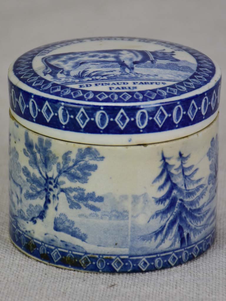 Rare 19th century marrow pot - blue and white