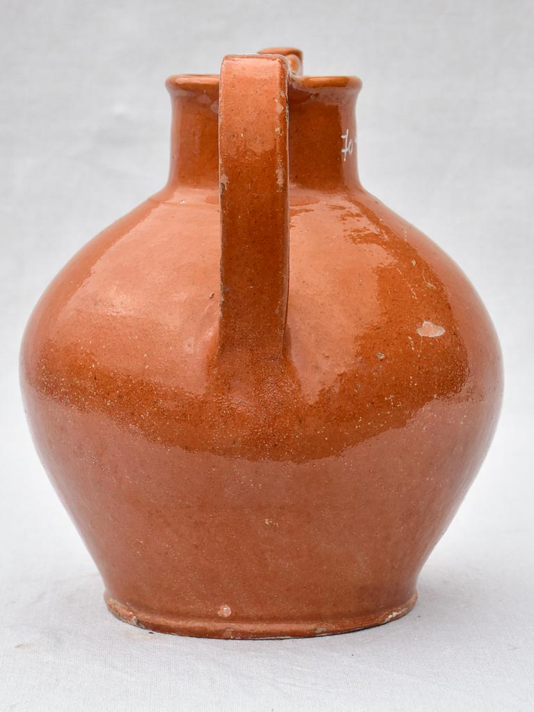 Early twentieth century French water pitcher / cruche 11½"