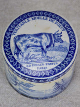 Rare 19th century marrow pot - blue and white