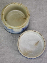 Rare 19th century marrow pot - blue and white