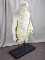 Large papier mache sculpture of a Roman warrior 57"