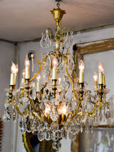 Antique French crystal chandelier - 12 branches