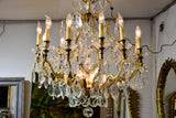 Antique French crystal chandelier - 12 branches