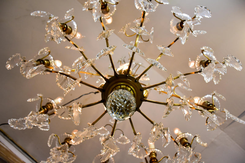 Antique French crystal chandelier - 12 branches