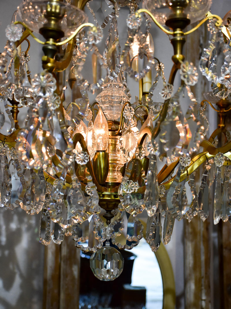 Antique French crystal chandelier - 12 branches