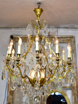 Antique French crystal chandelier - 12 branches
