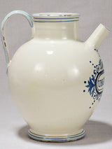 Handpainted vintage pharmacy pitcher labelled Unguentum