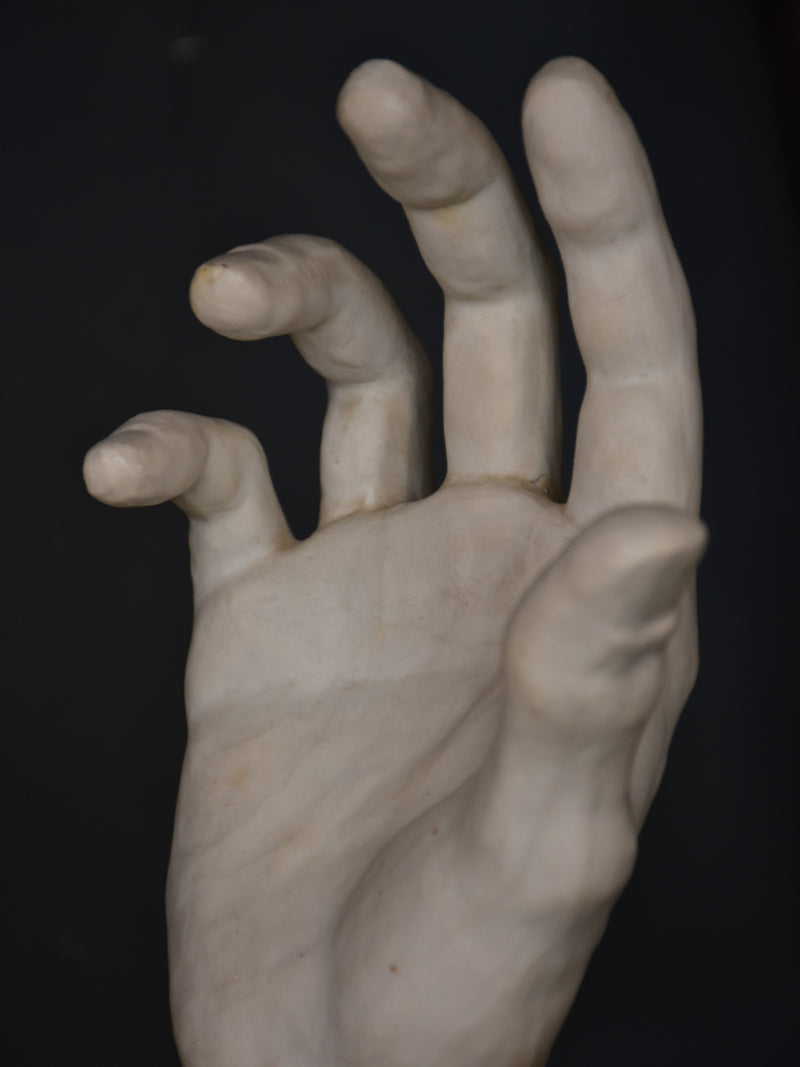 Porcelain sculpture by Albert Spinelli – pair of hands