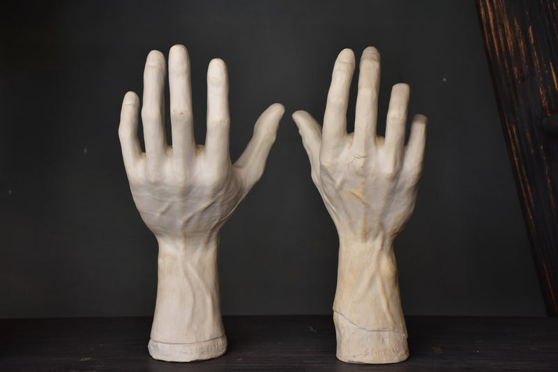 Porcelain sculpture by Albert Spinelli – pair of hands