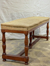 Antique French bistro style bench seat