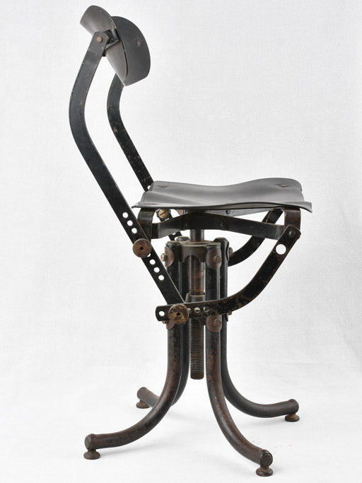 Adjustable Iron-framed Bakelite chair