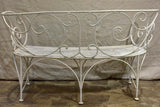 Antique French garden bench seat 56"