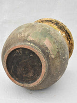 Small rustic antique olive jar 15¼"