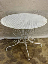 Antique French garden setting - round table and five chairs