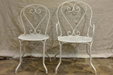 Antique French garden setting - round table and five chairs