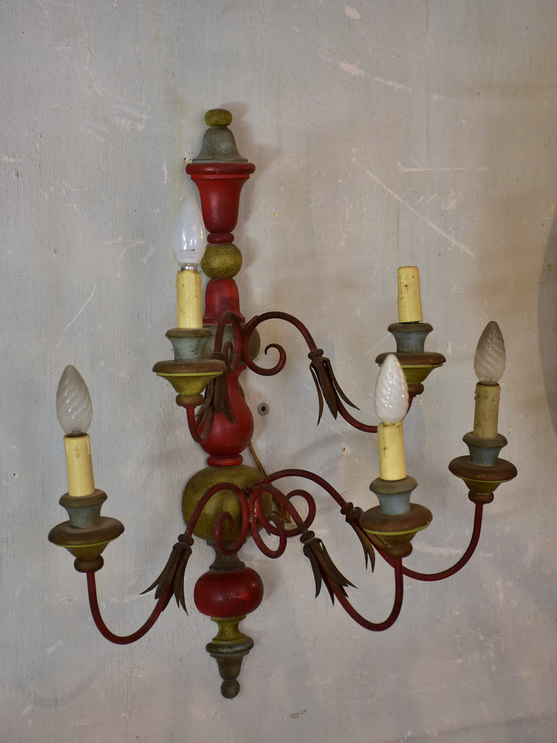 Pair of vintage Italian wall appliques
