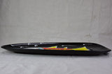 Mid century Fish platter - black hand painted 24½"