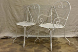 Antique French garden setting - round table and five chairs
