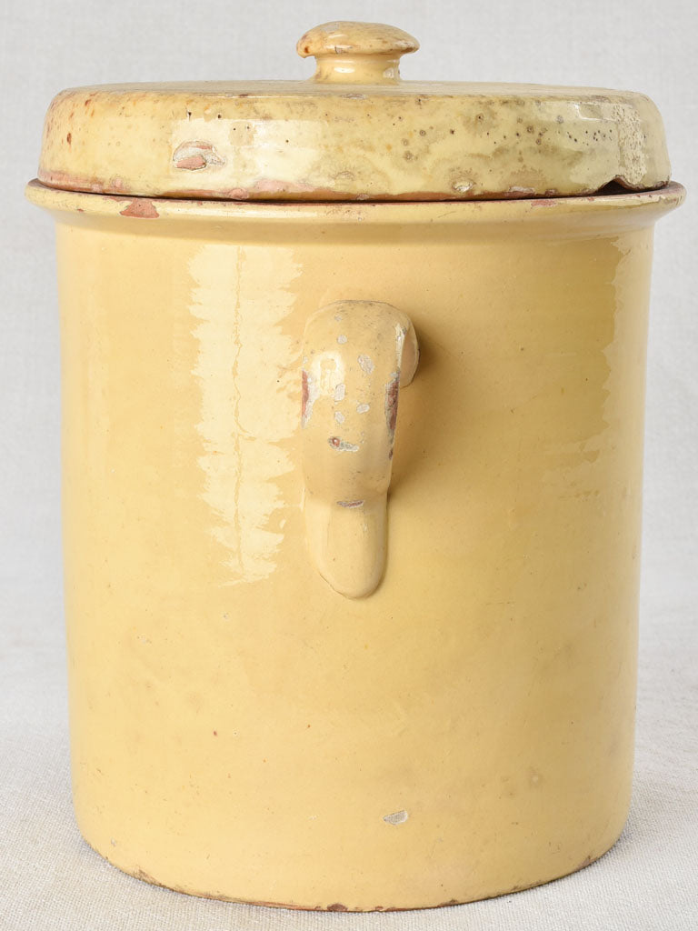 RESERVED CK Yellow preserving pot with lid - upright 10¼"