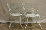 Antique French garden setting - round table and five chairs