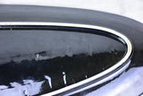 Mid century Fish platter - black hand painted 24½"