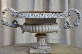 19th Century French cast iron Medici planter with handles