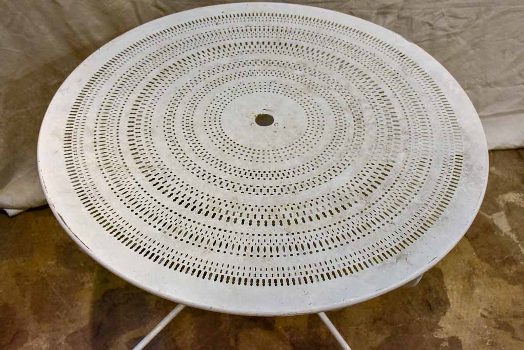 Antique French garden setting - round table and four chairs