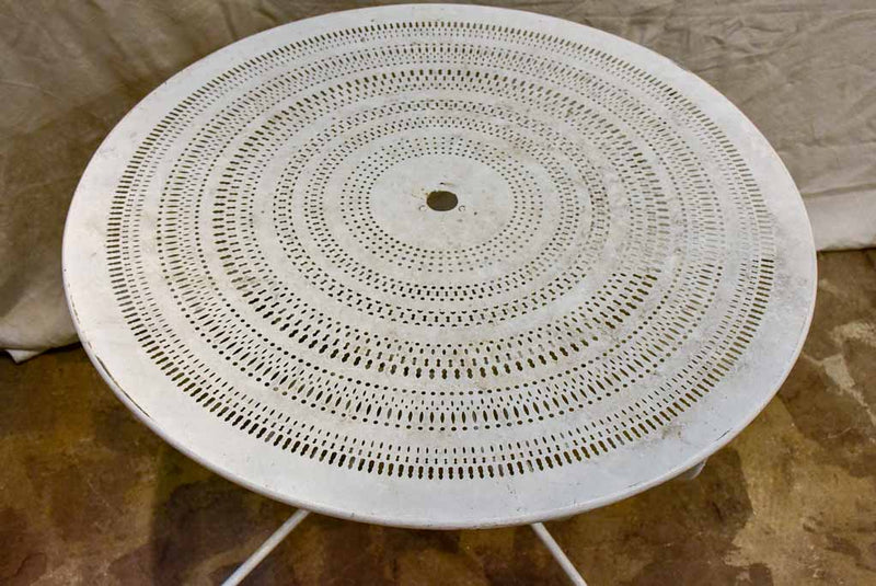 Antique French garden setting - round table and four chairs