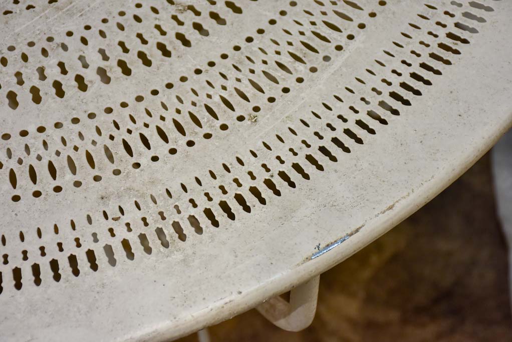 Antique French garden setting - round table and four chairs
