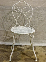 Antique French garden setting - round table and four chairs
