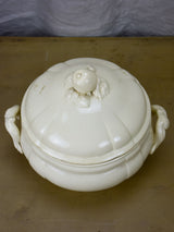 19th Century Digoin soup tureen - cream