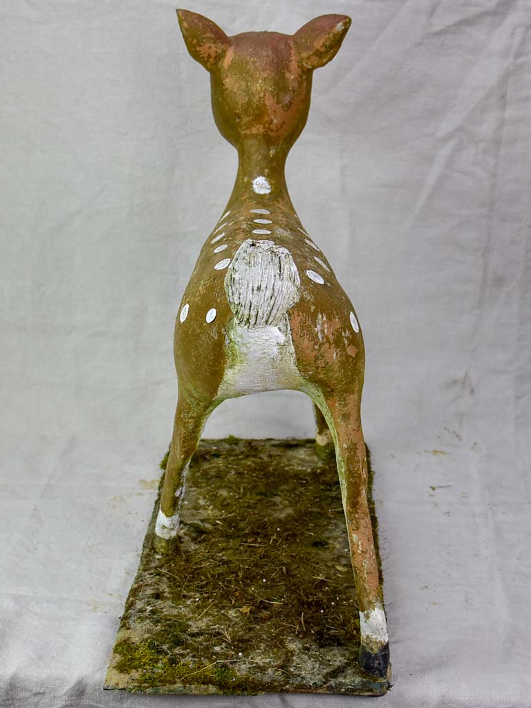 Mid century garden sculpture of Bambi 25¼"