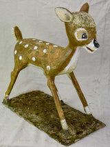 Mid century garden sculpture of Bambi 25¼"