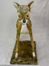 Mid century garden sculpture of Bambi 25¼"