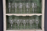 Circa 1930’s French crystal wine glasses