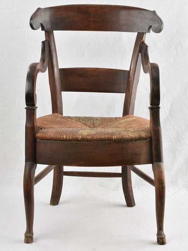 Antique Walnut Child's Armchair, Directoire