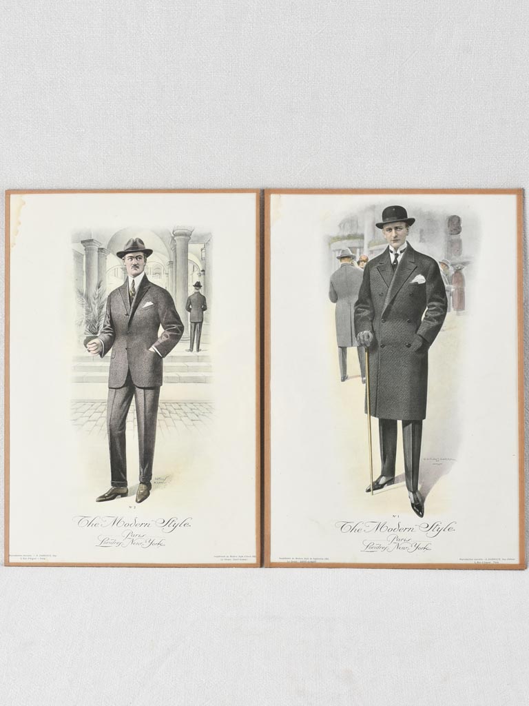 Pair of prints - The Modern Style men's boutique 11½" x 17"