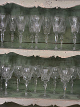 Circa 1930’s French crystal wine glasses