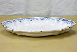 18th Century Moustiers platter - blue and white