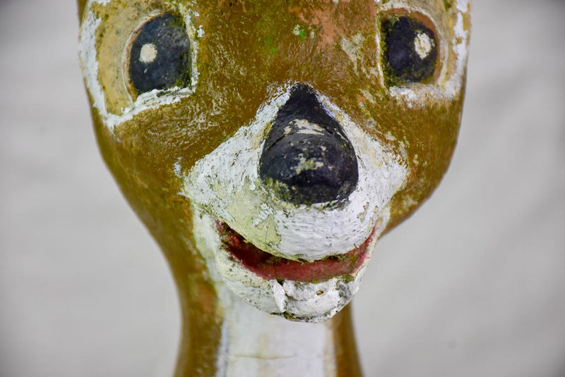 Mid century garden sculpture of Bambi 25¼"