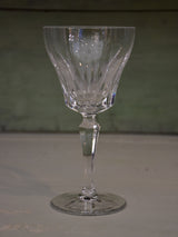 Circa 1930’s French crystal wine glasses