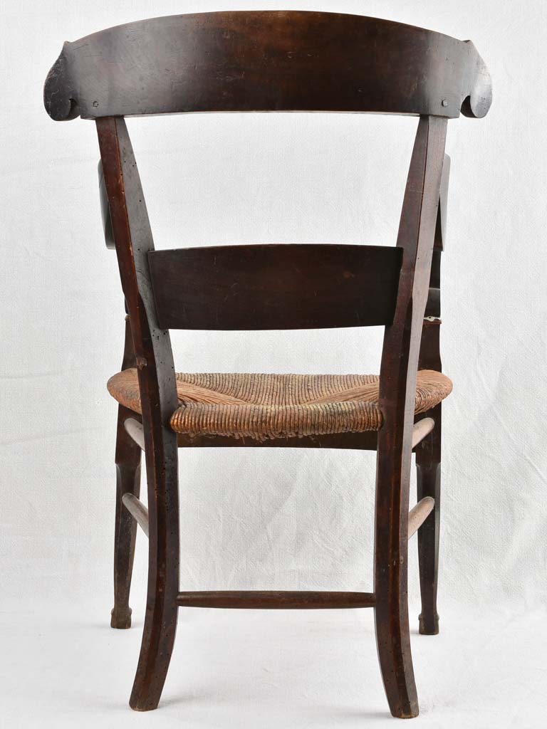 Unique Antique Walnut Children's Armchair