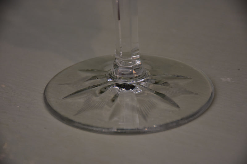 Circa 1930’s French crystal wine glasses