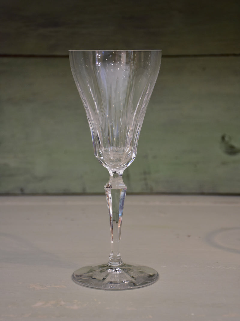 Six antique French wine glasses with gold rim – Chez Pluie
