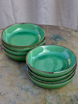 Set of 8 green ceramic bowls - Dieulefit