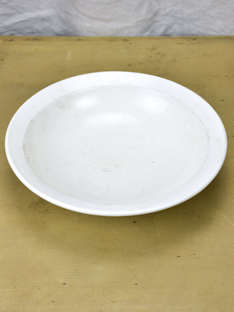 French vintage AH & Co white porcelain bowl