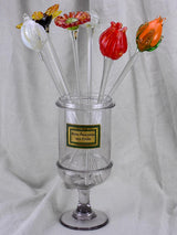 Collection of six 1960's Murano glass flowers 20"