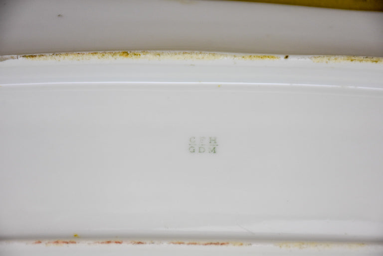 Very long vintage Limoges Fish platter