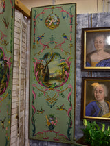 Antique French Triptych - oil on canvas
