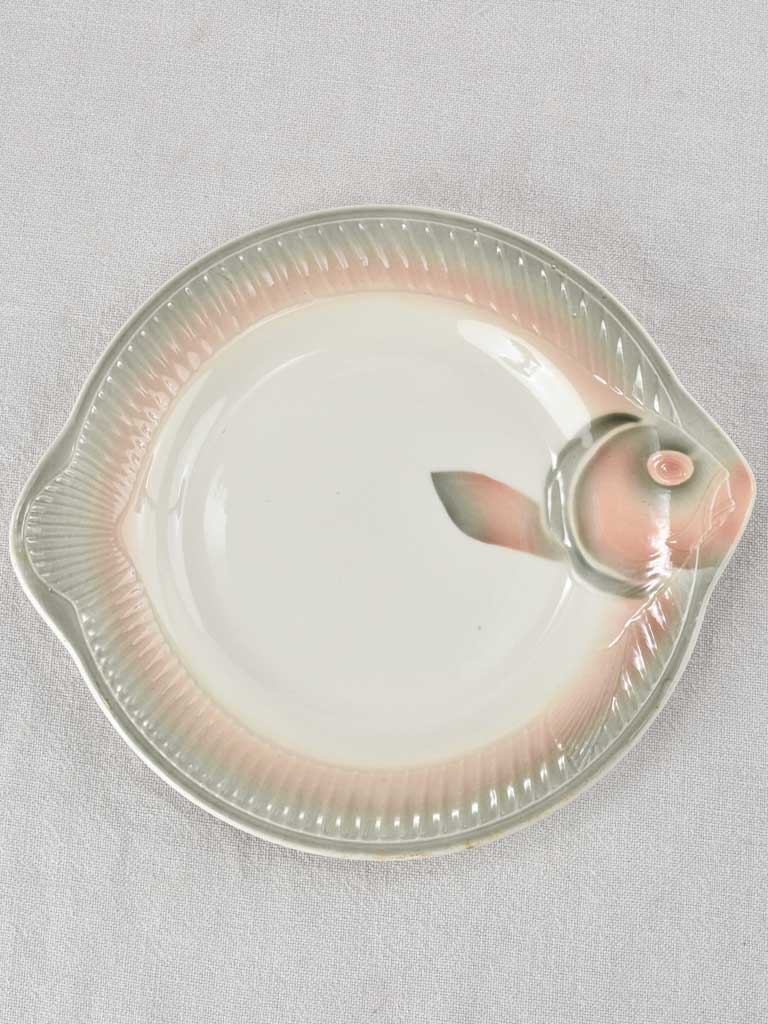 13 piece Digoin fish service, 1950s